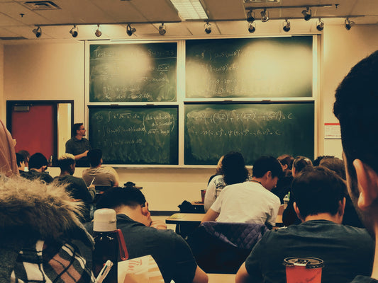 students sat down in class