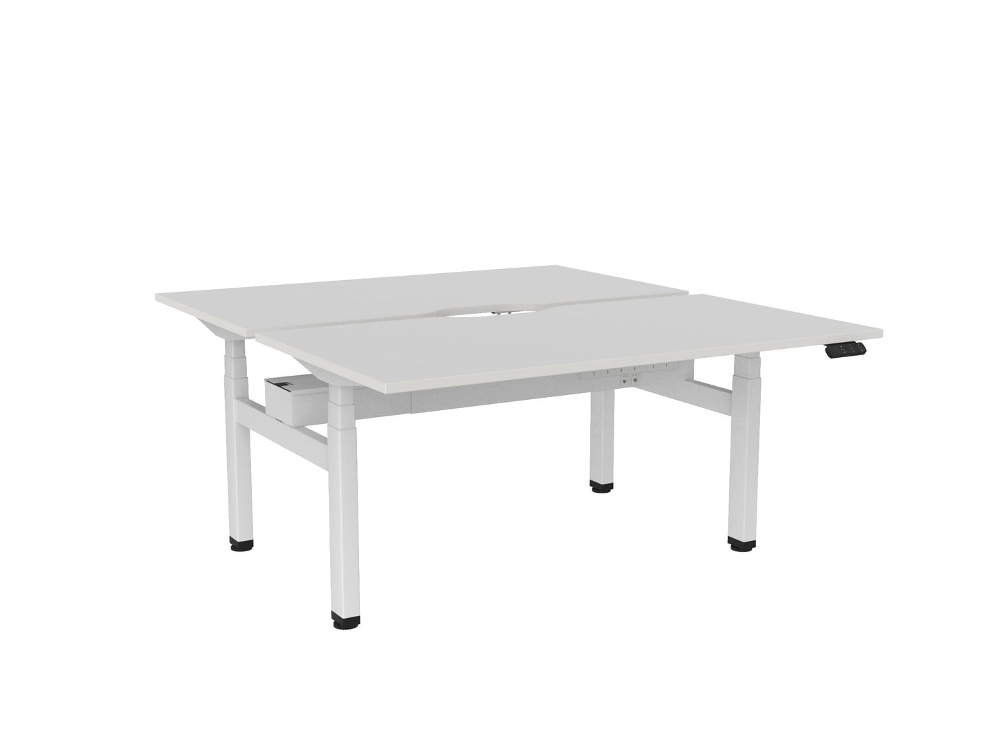 Haven Electric Double Sided Desk - Scallop Desktops