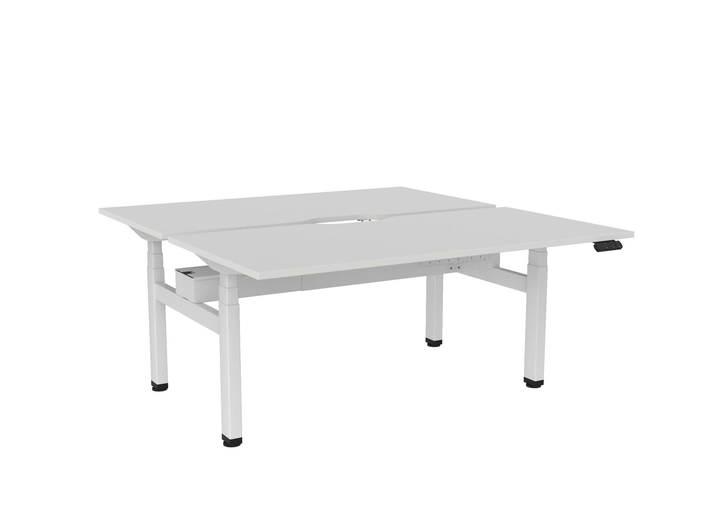 Haven Electric Double Sided Desk - Scallop Desktops