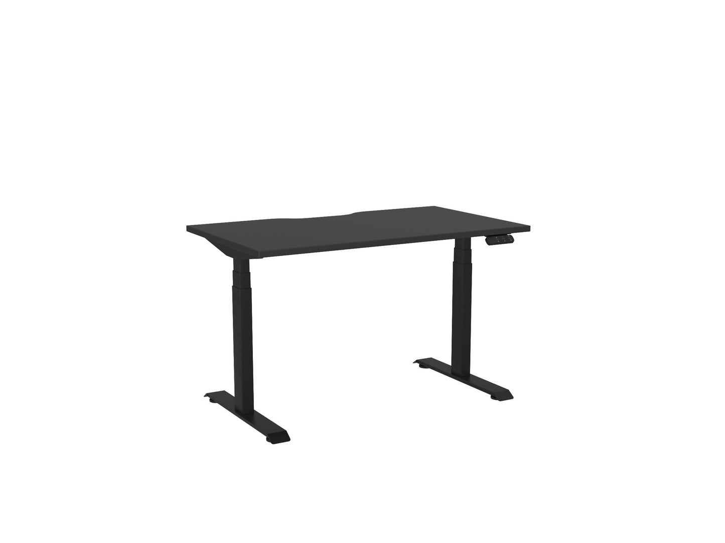 Haven Electric Single Sided Desk - Scallop Desktop