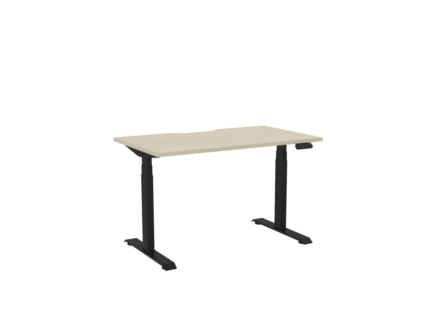 Haven Electric Single Sided Desk - Scallop Desktop