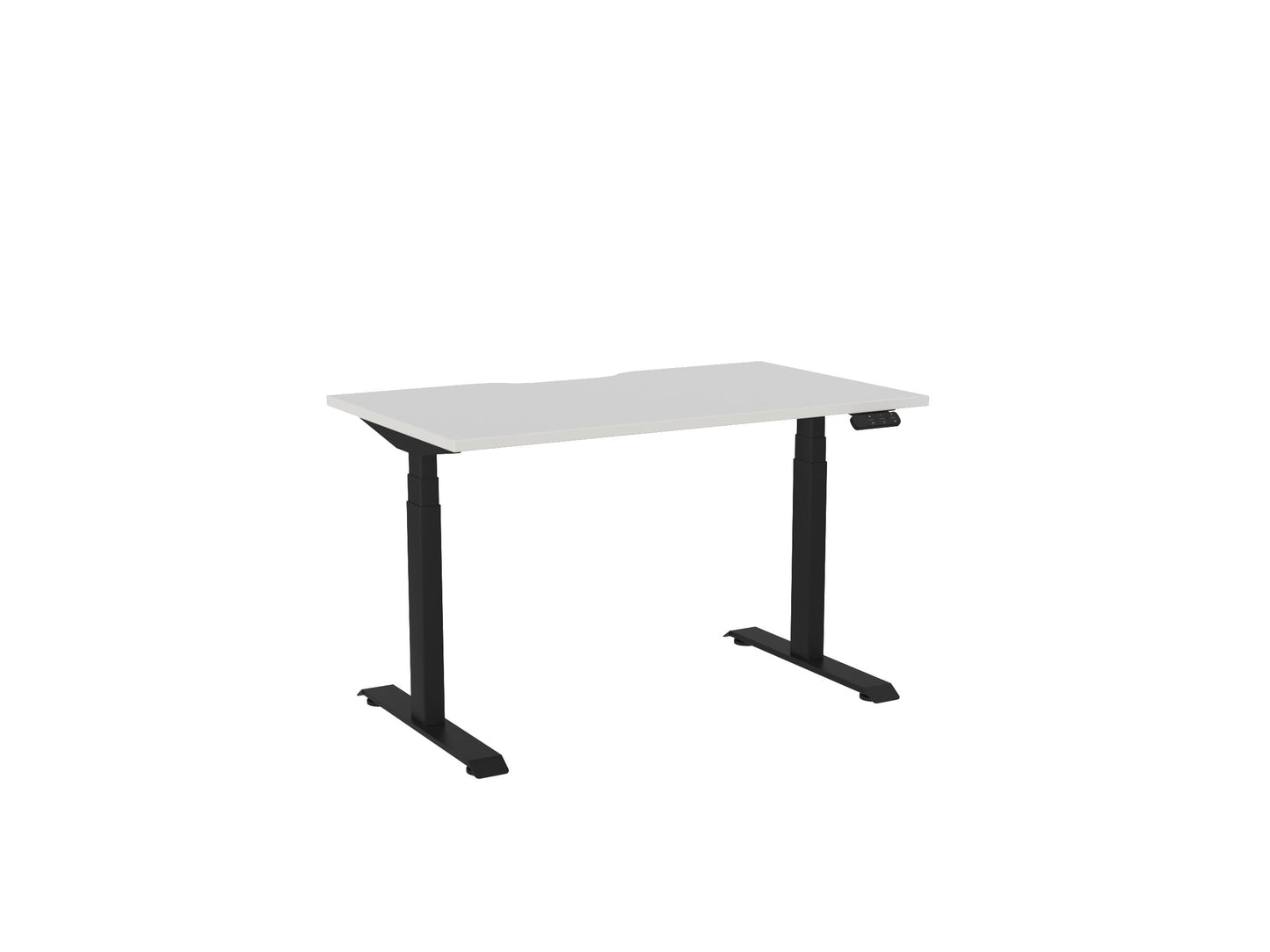 Haven Electric Single Sided Desk - Scallop Desktop