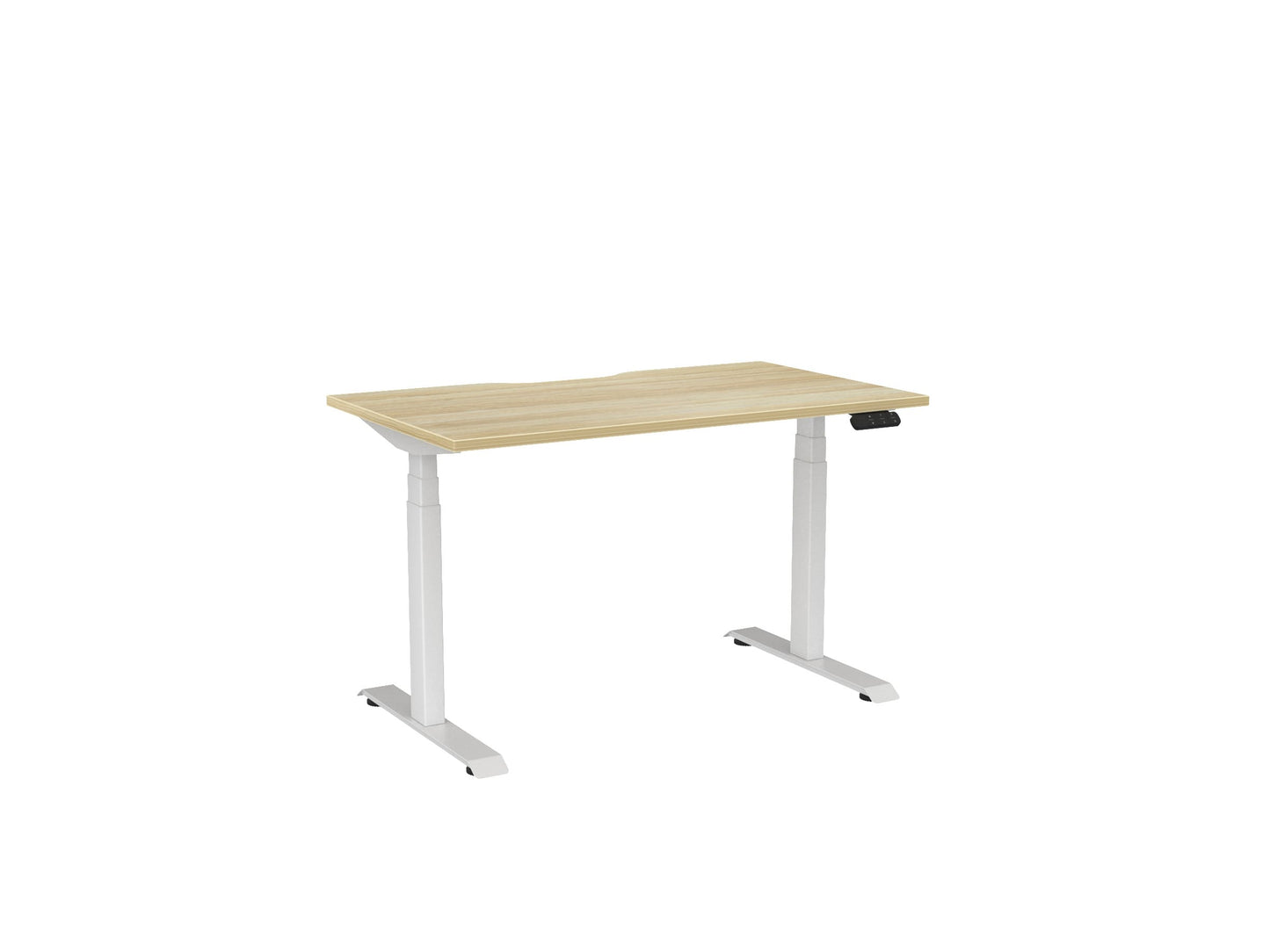 Haven Electric Single Sided Desk - Scallop Desktop