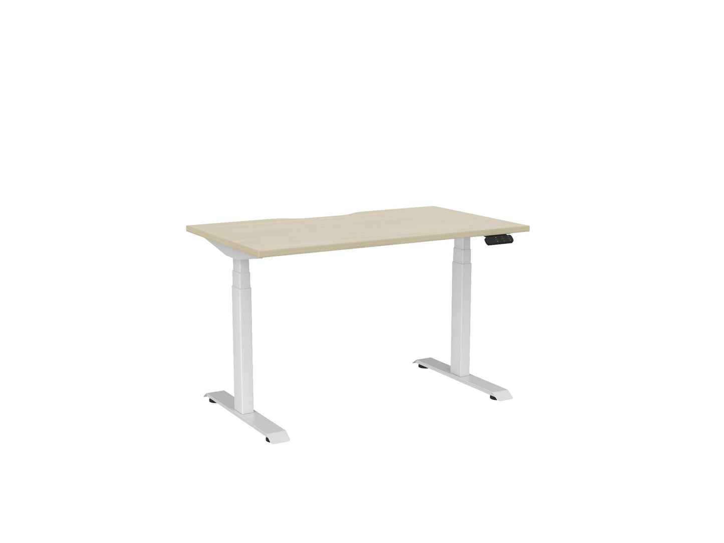 Haven Electric Single Sided Desk - Scallop Desktop