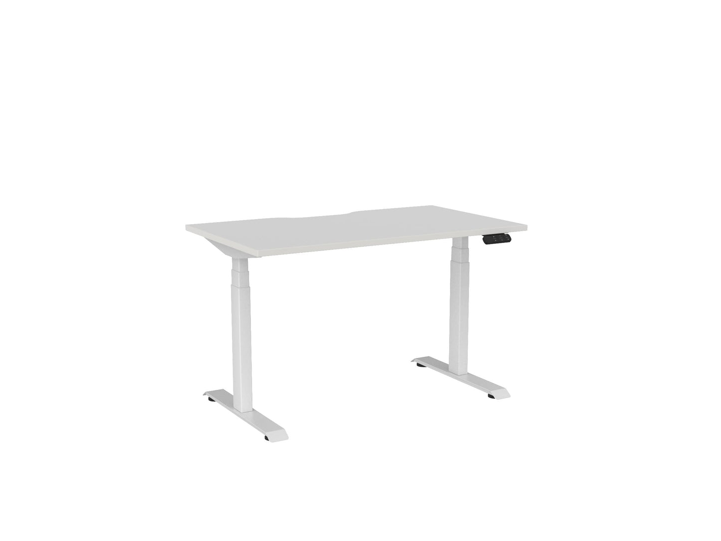 Haven Electric Single Sided Desk - Scallop Desktop
