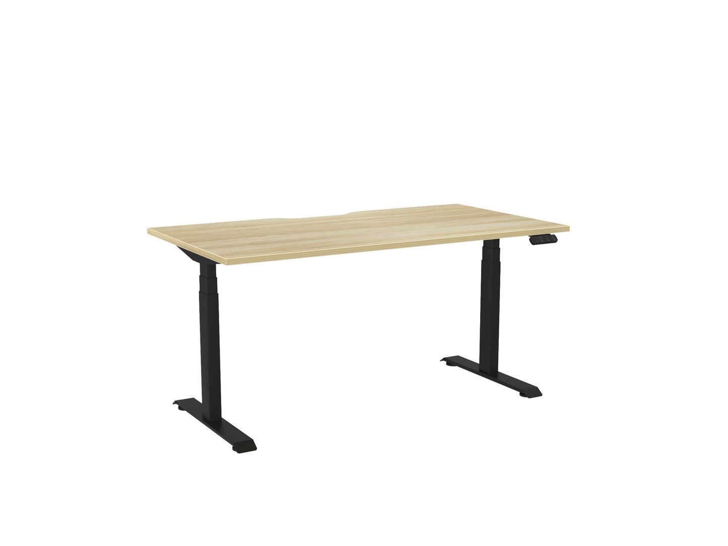 Haven Electric Single Sided Desk - Scallop Desktop