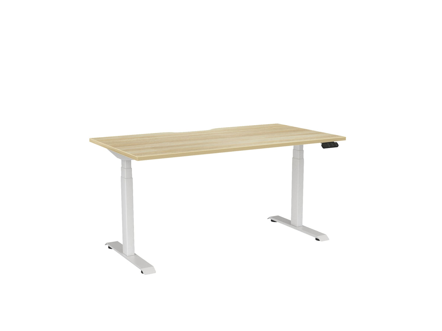 Haven Electric Single Sided Desk - Scallop Desktop