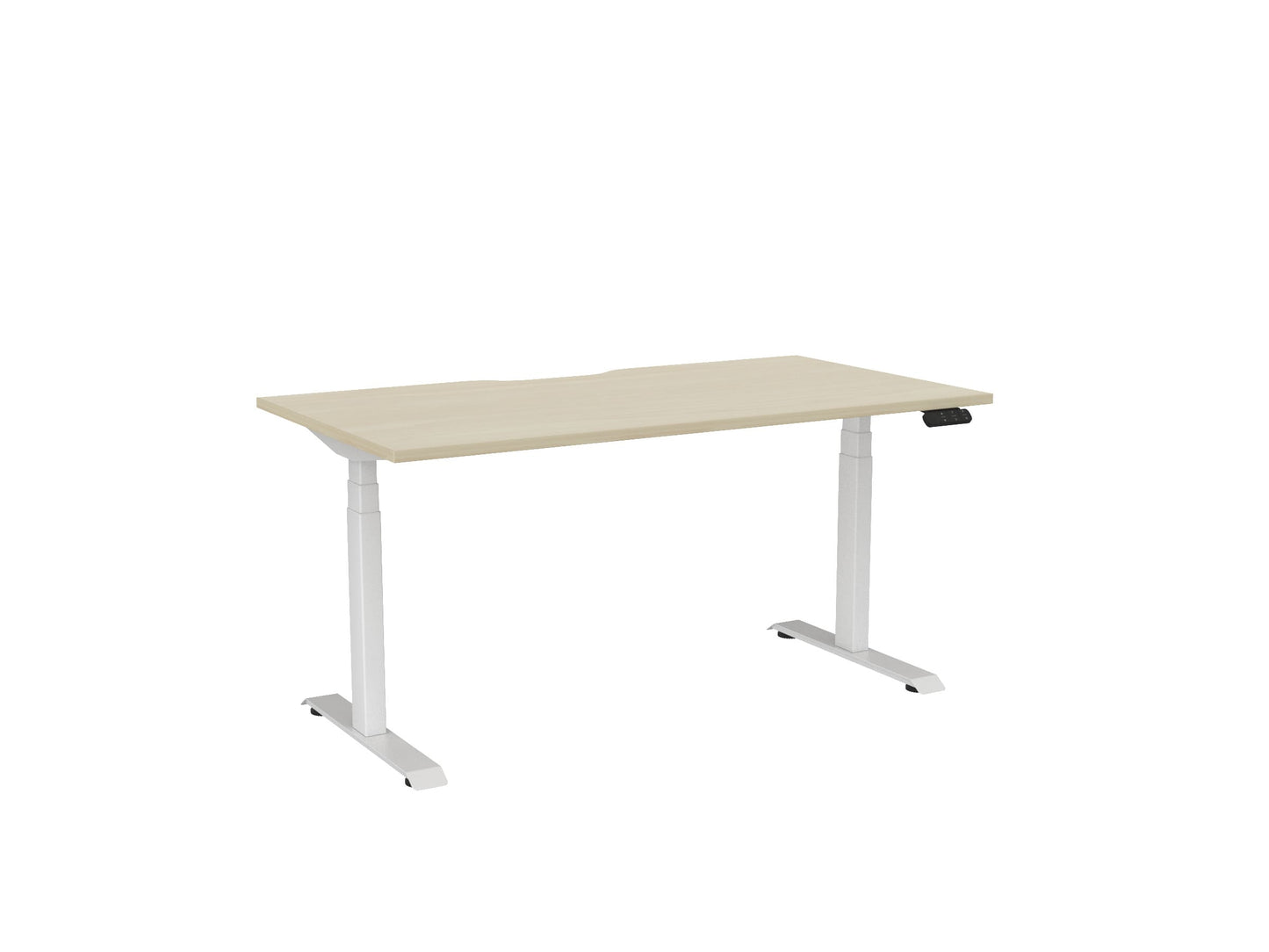 Haven Electric Single Sided Desk - Scallop Desktop