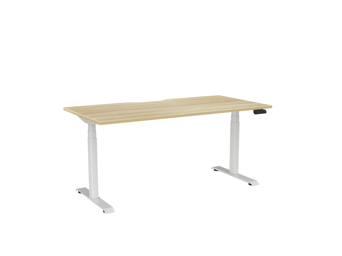 Haven Electric Single Sided Desk - Scallop Desktop
