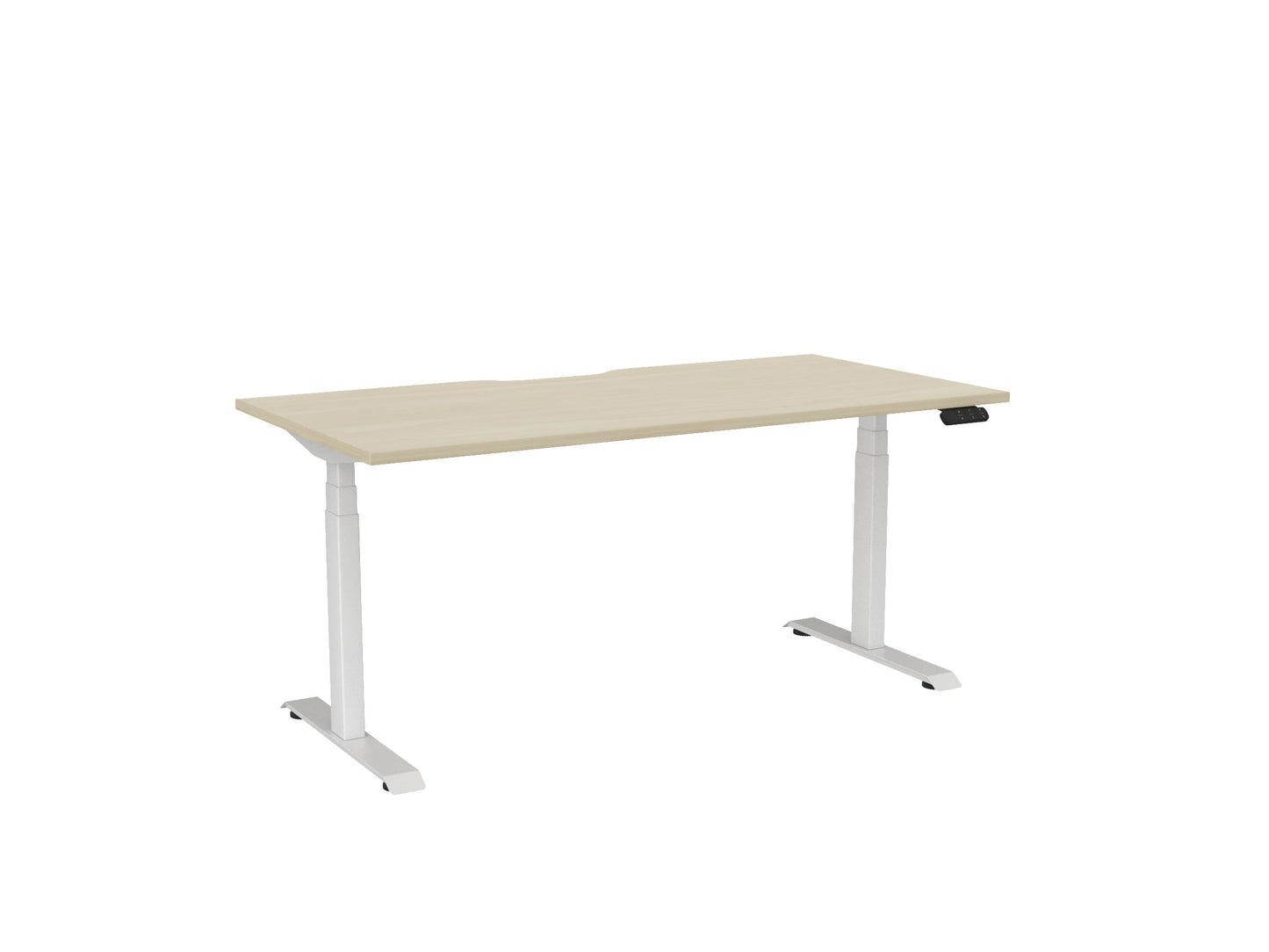 Haven Electric Single Sided Desk - Scallop Desktop