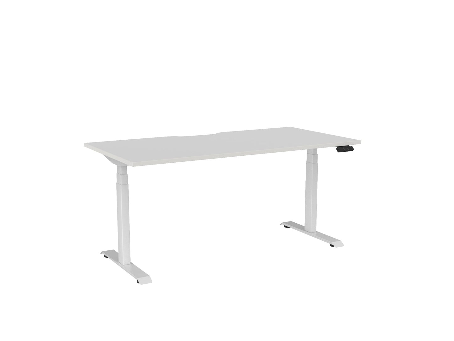 Haven Electric Single Sided Desk - Scallop Desktop