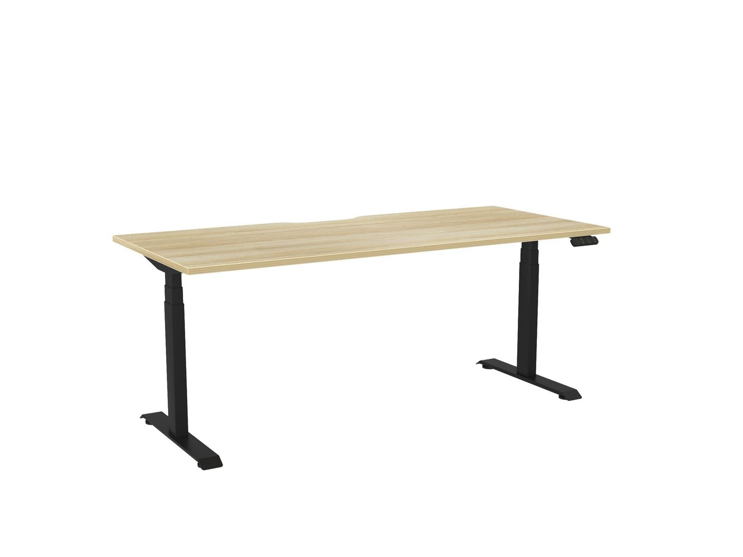 Haven Electric Single Sided Desk - Scallop Desktop