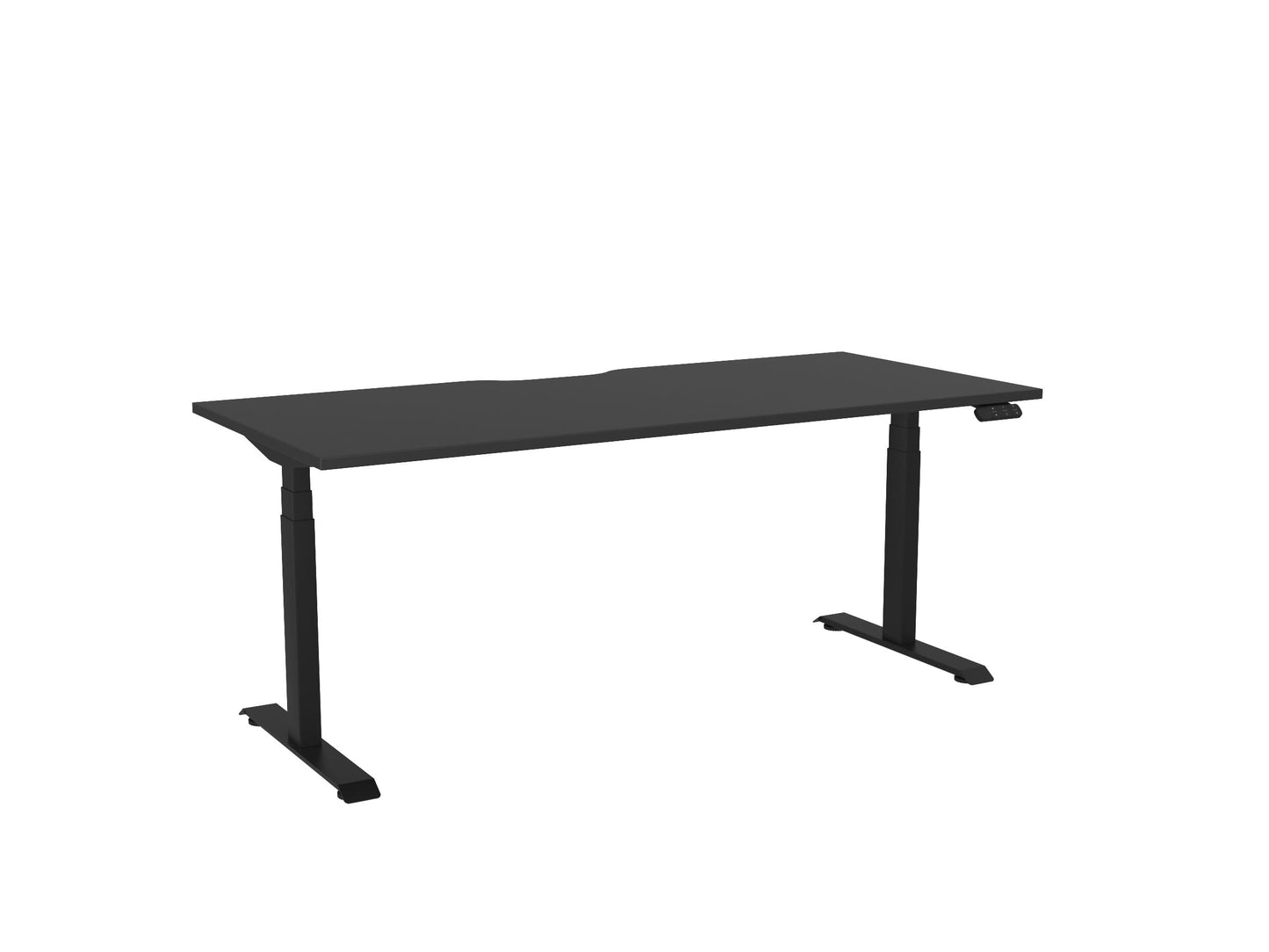 Haven Electric Single Sided Desk - Scallop Desktop