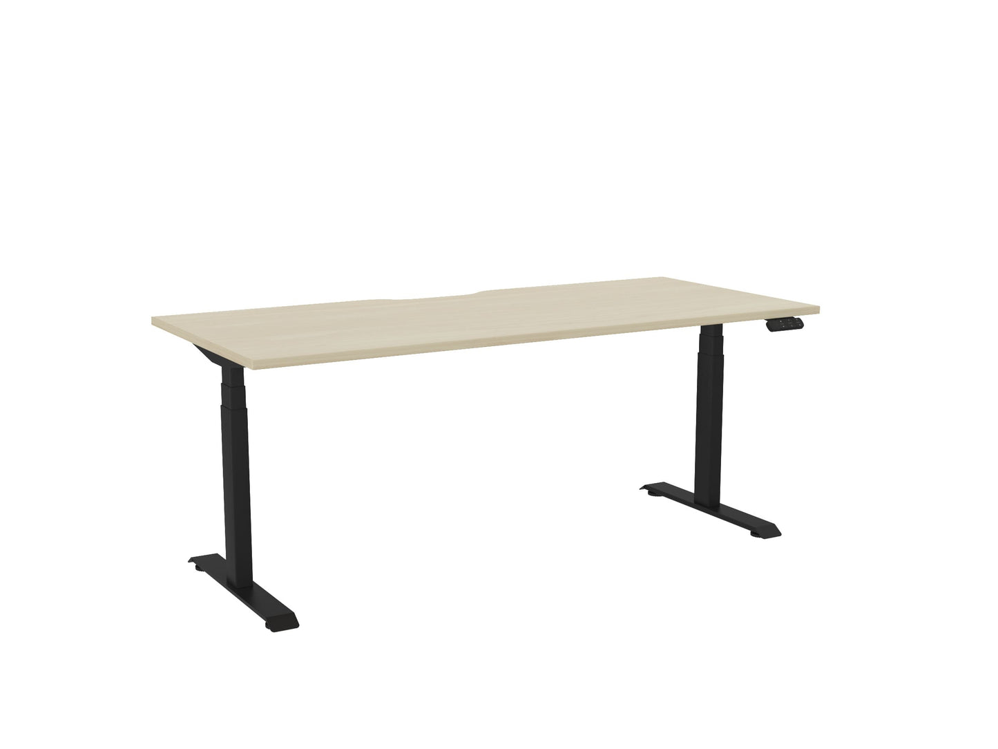 Haven Electric Single Sided Desk - Scallop Desktop