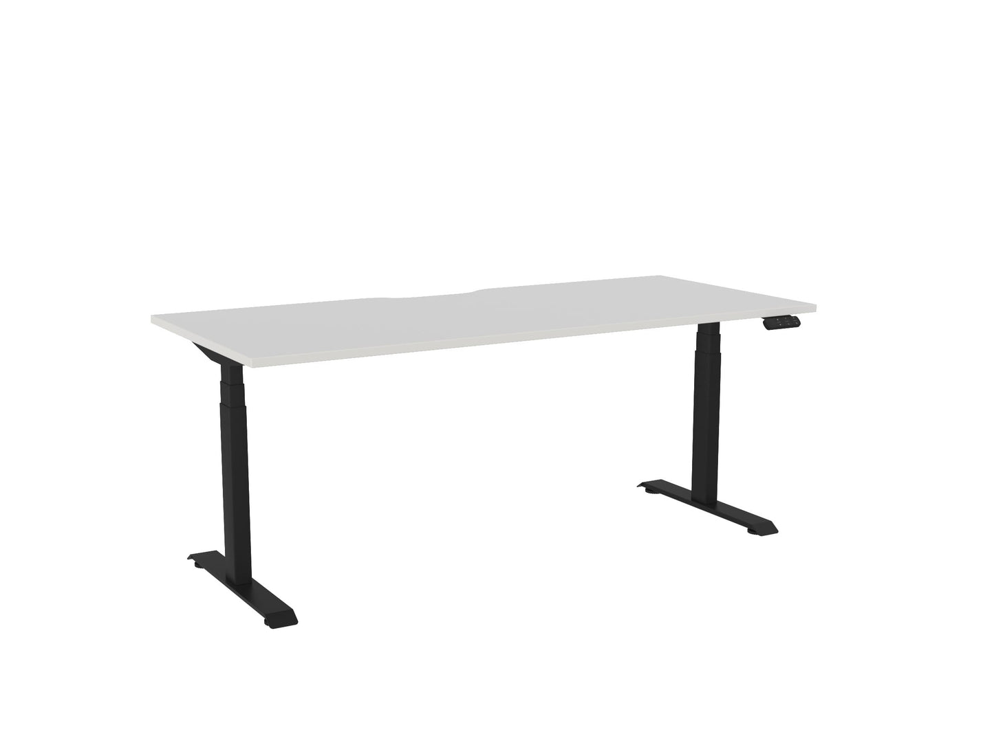 Haven Electric Single Sided Desk - Scallop Desktop