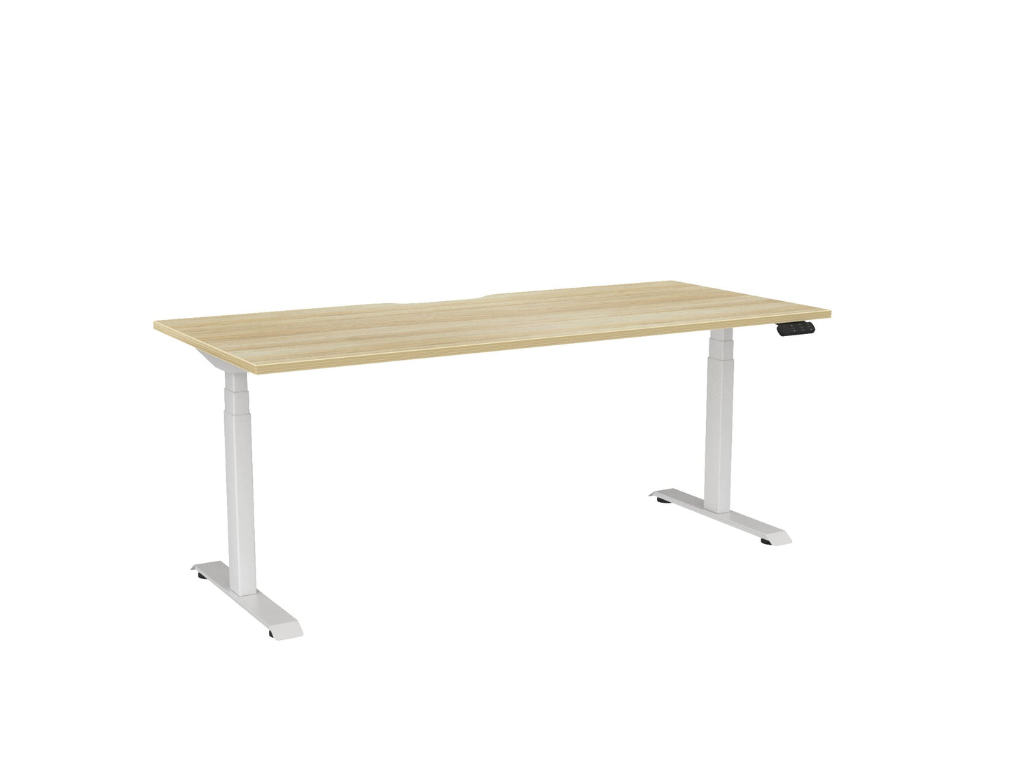Haven Electric Single Sided Desk - Scallop Desktop