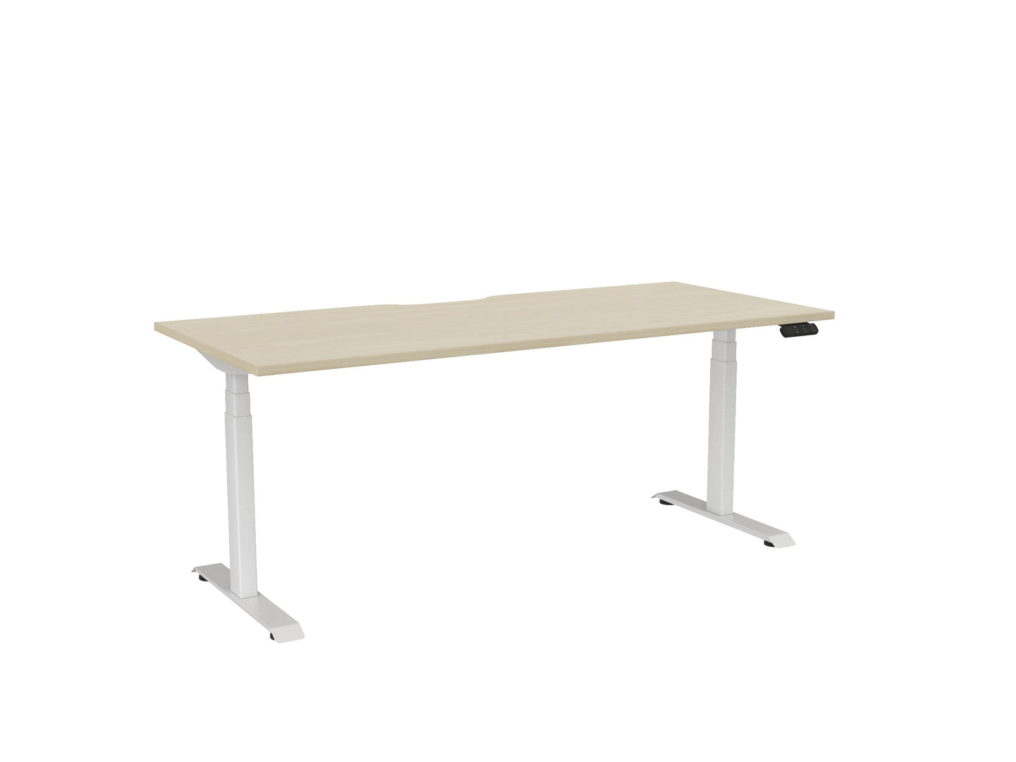 Haven Electric Single Sided Desk - Scallop Desktop