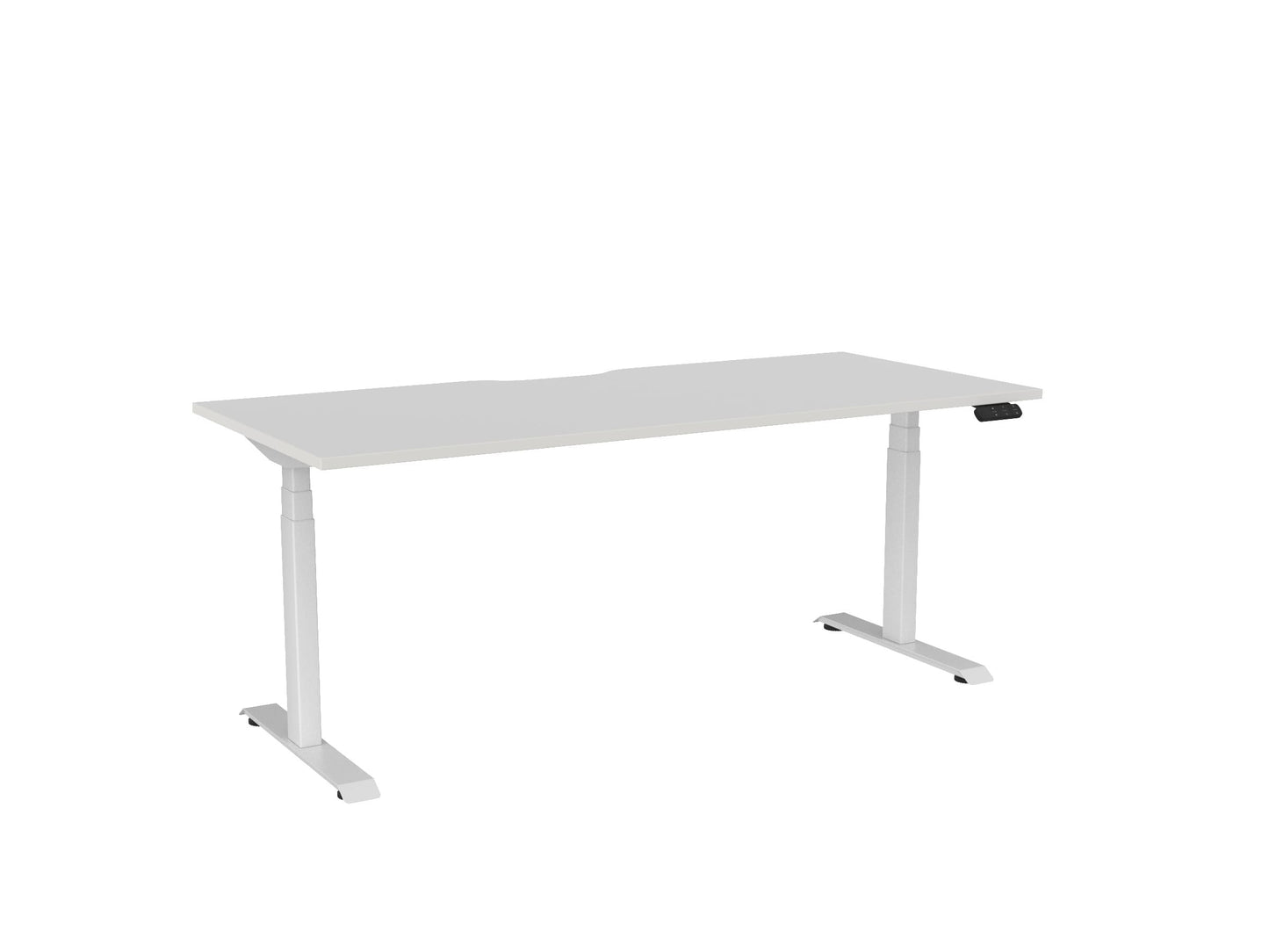 Haven Electric Single Sided Desk - Scallop Desktop