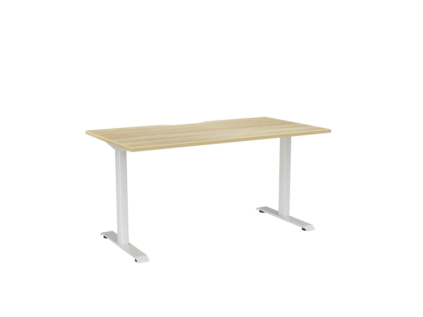 Haven Fixed Single Sided Desk - Scallop Desktop