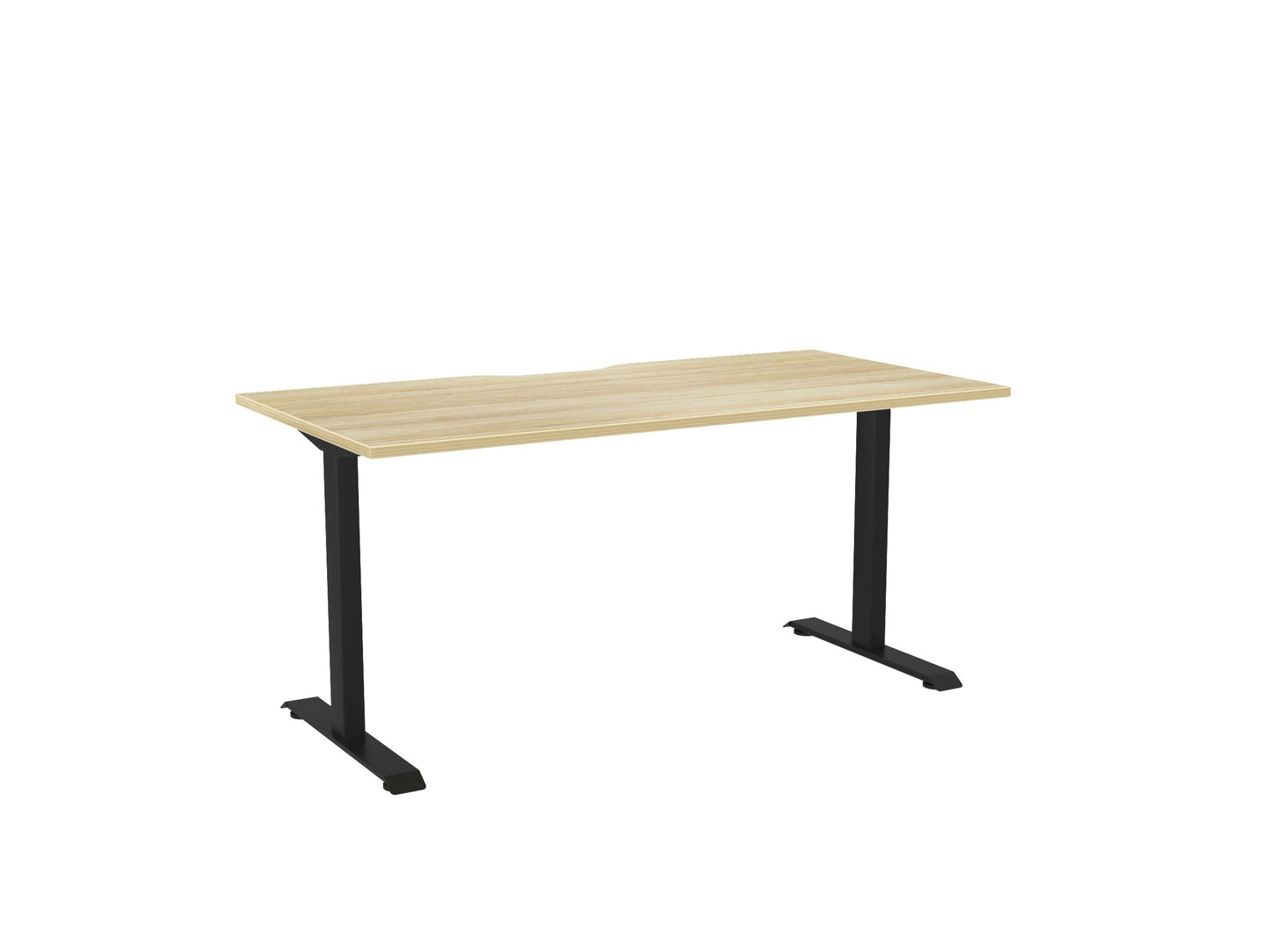 Haven Fixed Single Sided Desk - Scallop Desktop