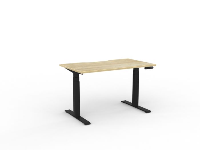 Velocity Electric 3-Column Individual Desk - Scallop