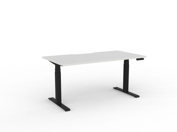 Velocity Electric 3-Column Individual Desk - Scallop
