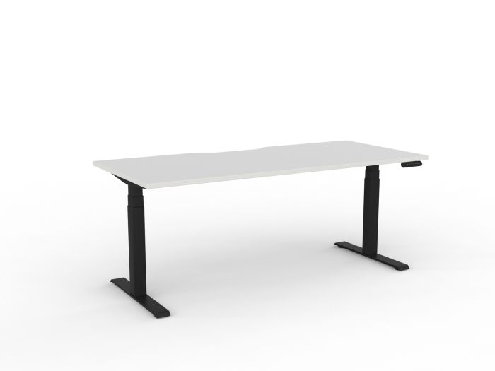 Velocity Electric 3-Column Individual Desk - Scallop