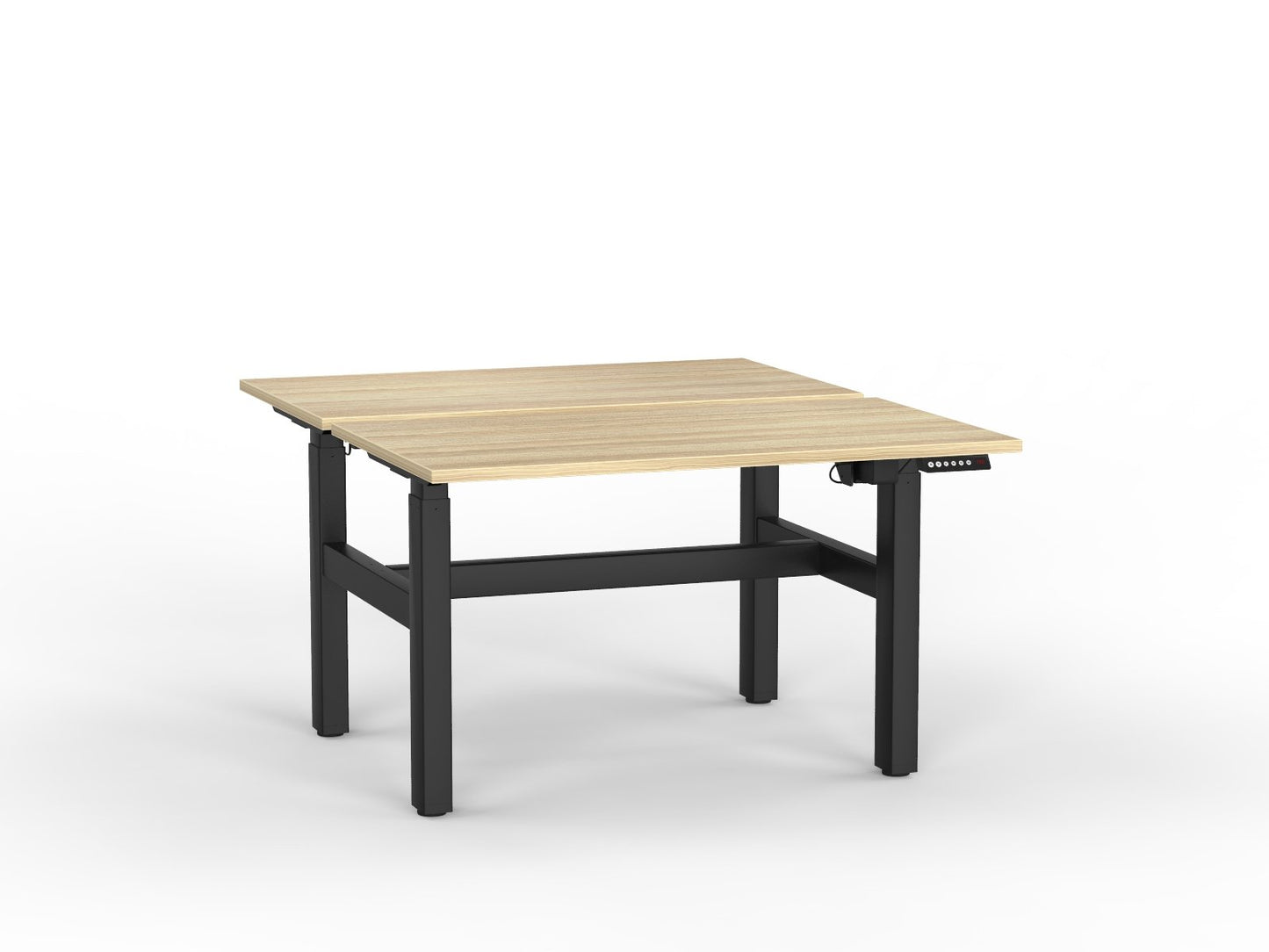 double sided electric height adjustable standing desk