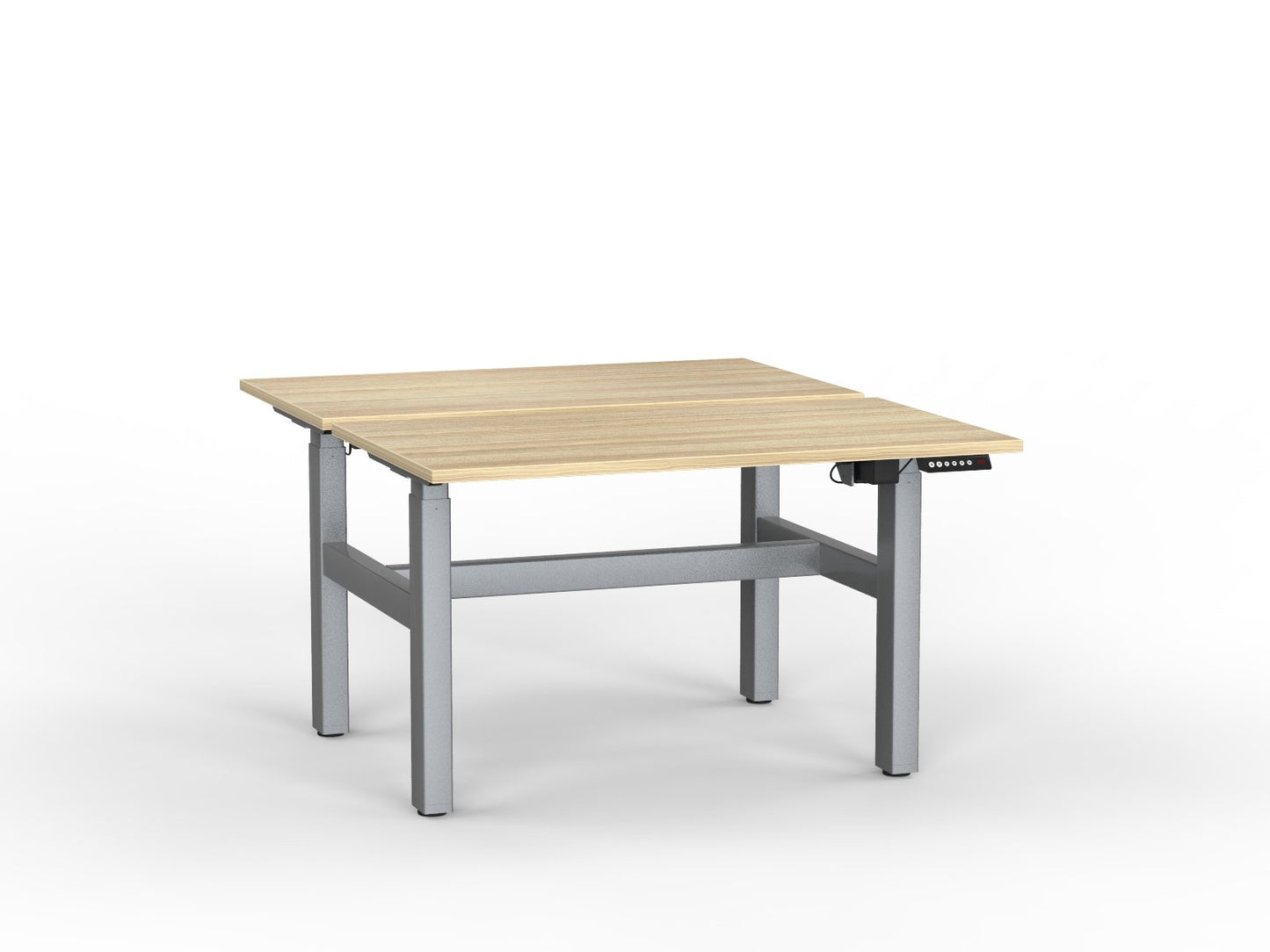 double sided electric height adjustable standing desk