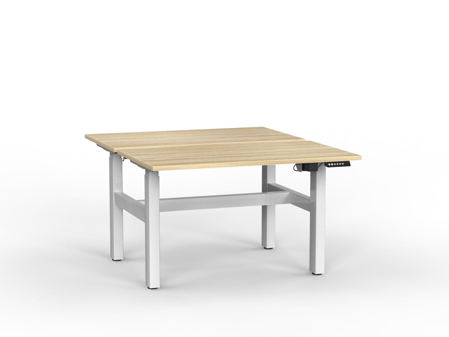 double sided electric height adjustable standing desk