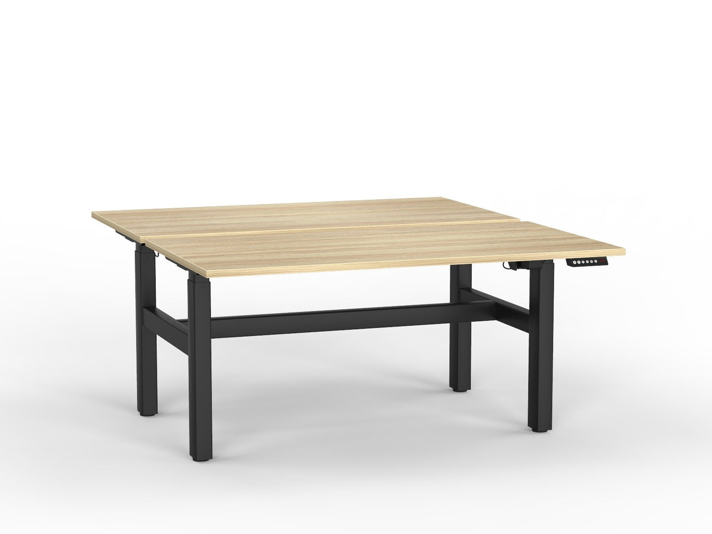 double sided electric height adjustable standing desk