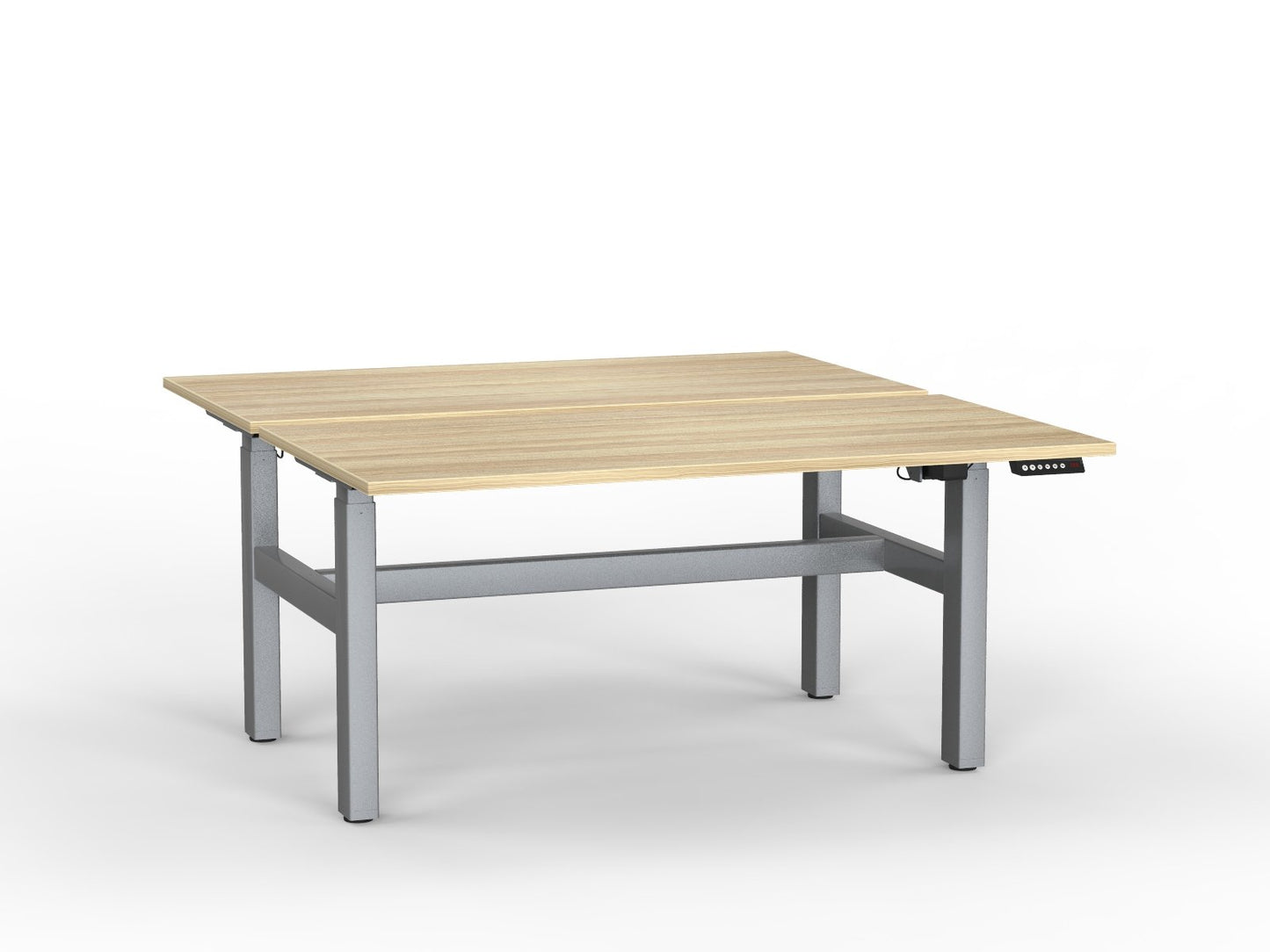 double sided electric height adjustable standing desk