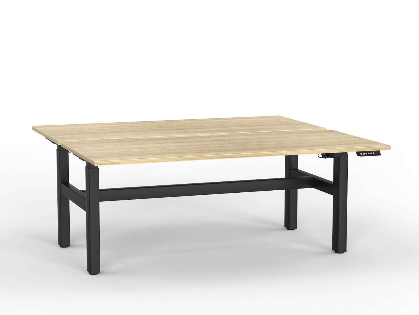 double sided electric height adjustable standing desk