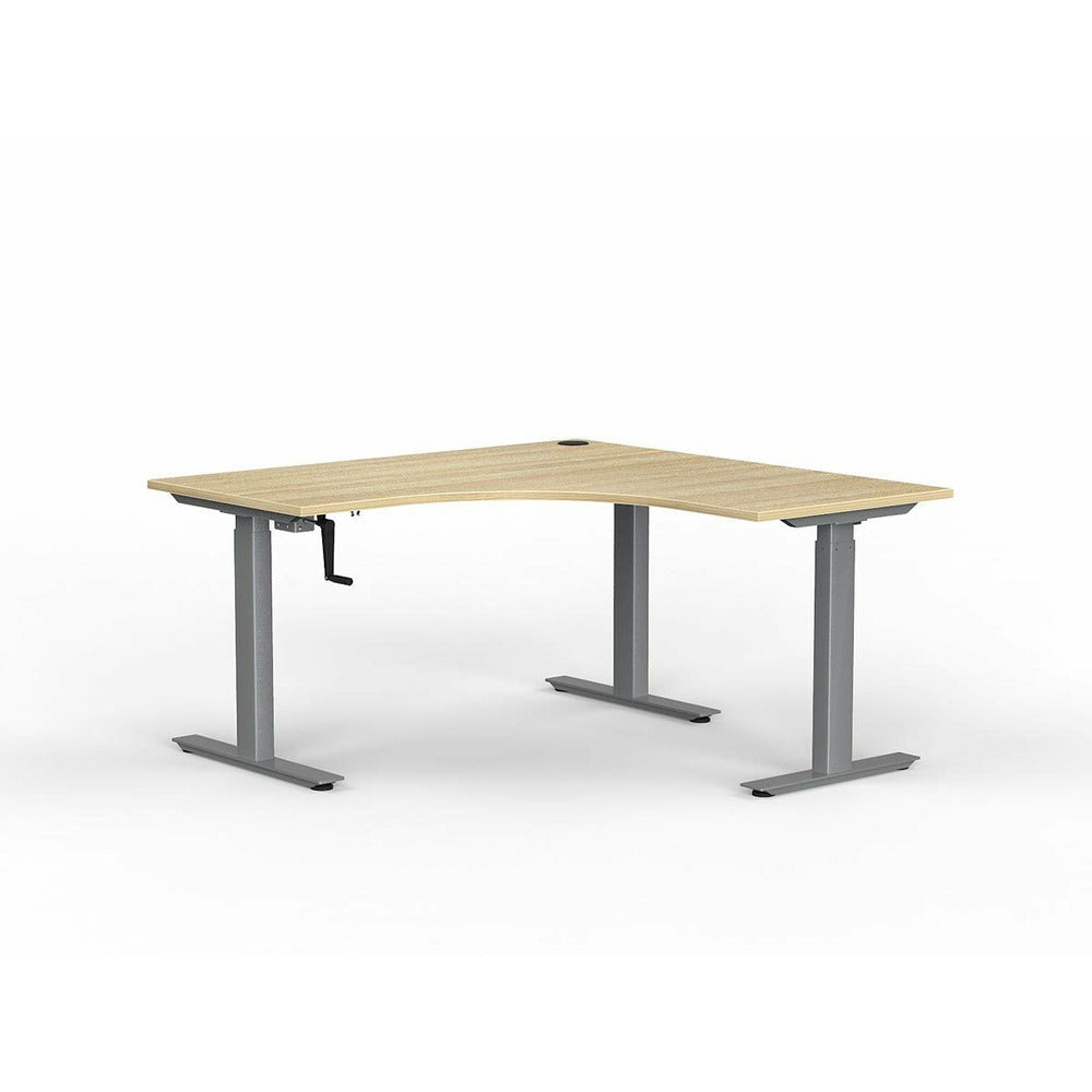 Agile Manual Height Adjustable Corner Standing Desk