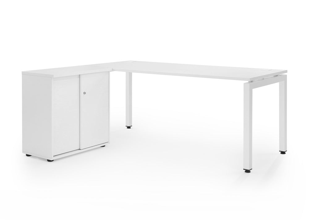 Sliding Door Cupboard White