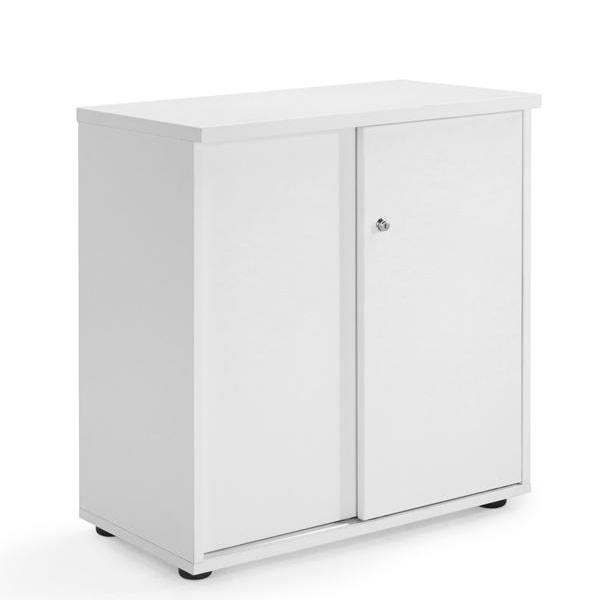 Sliding Door Cupboard White
