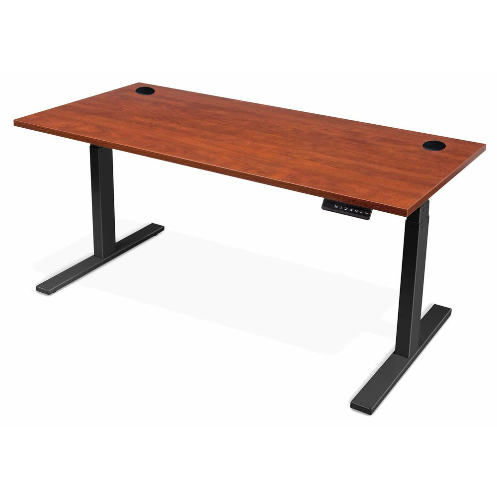 Standing Desk Cherry Top Black Legs