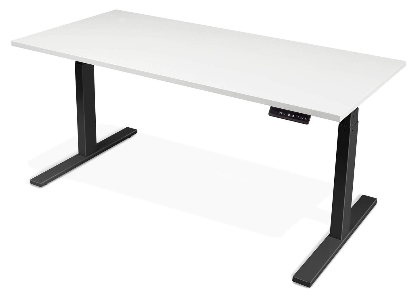 Standing Desk Electric White Top Black Frame