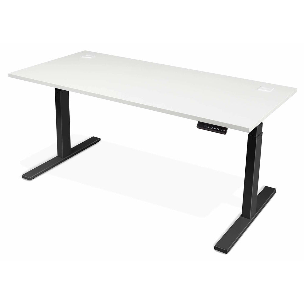 Standing Desk White desktop Black Legs