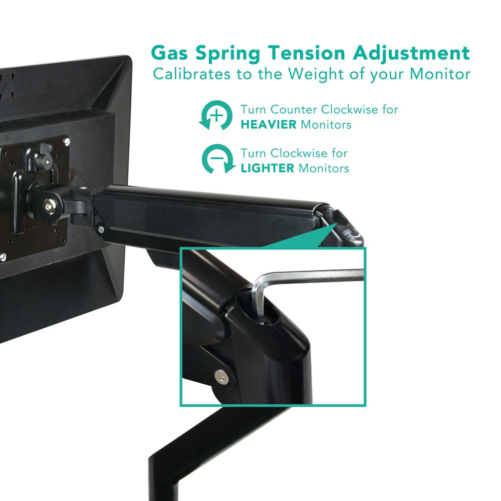 Evolve Counter Balance Single Screen Monitor Arm