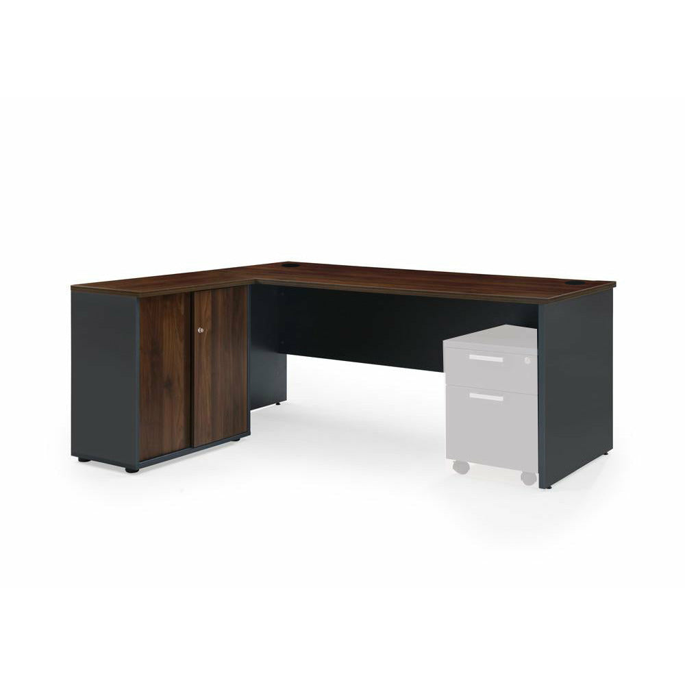 office desk and storage system Dark Oak