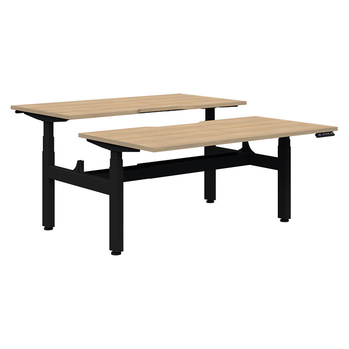 Summit II Electric Back-to-Back 2 Pod Desk