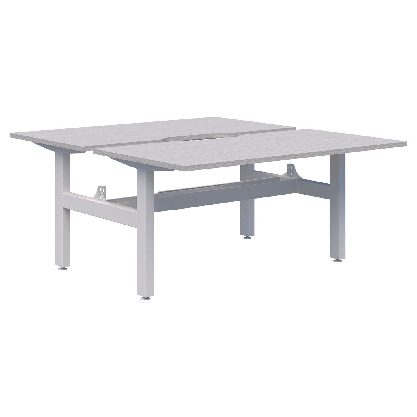 Summit II Fixed Height Back-to-Back 2 Pod Desk