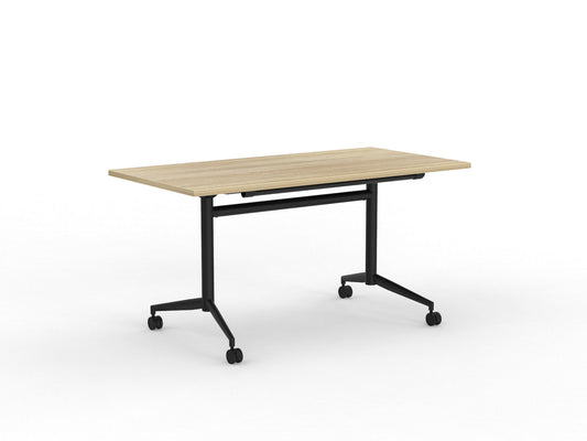 Team flip table Atlantic Oak Black Legs