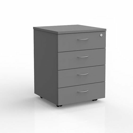ergoplan locking 4 drawer mobile