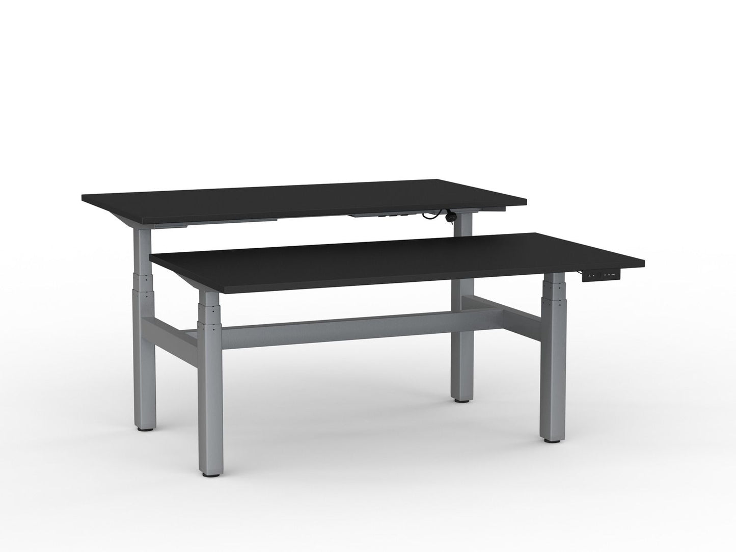Agile Electric Shared Desk Deluxe 3 Column