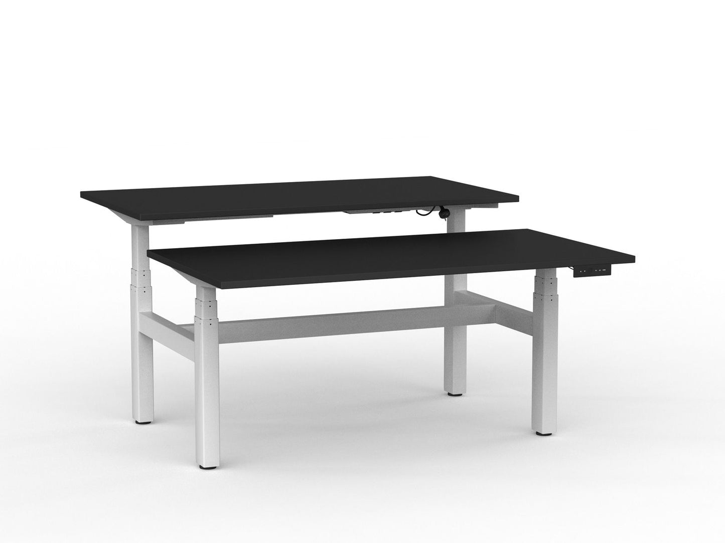 Agile Electric Shared Desk Deluxe 3 Column