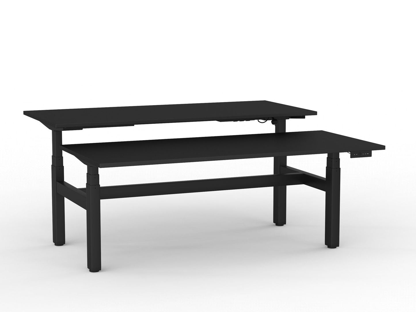 Agile Electric Shared Desk Deluxe 3 Column