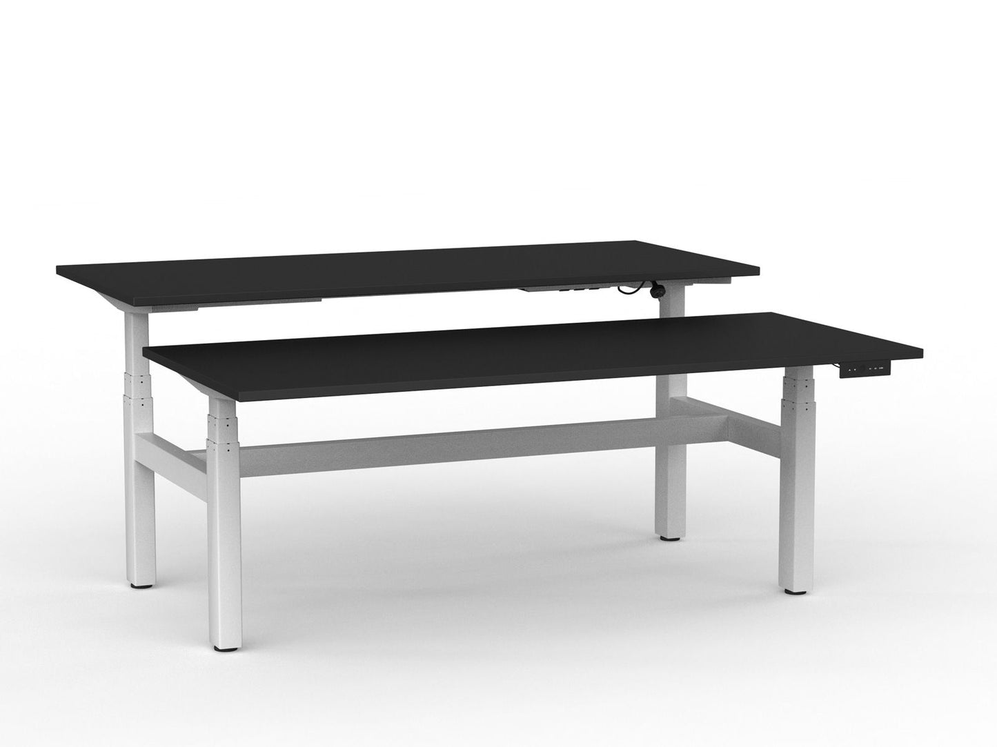 Agile Electric Shared Desk Deluxe 3 Column