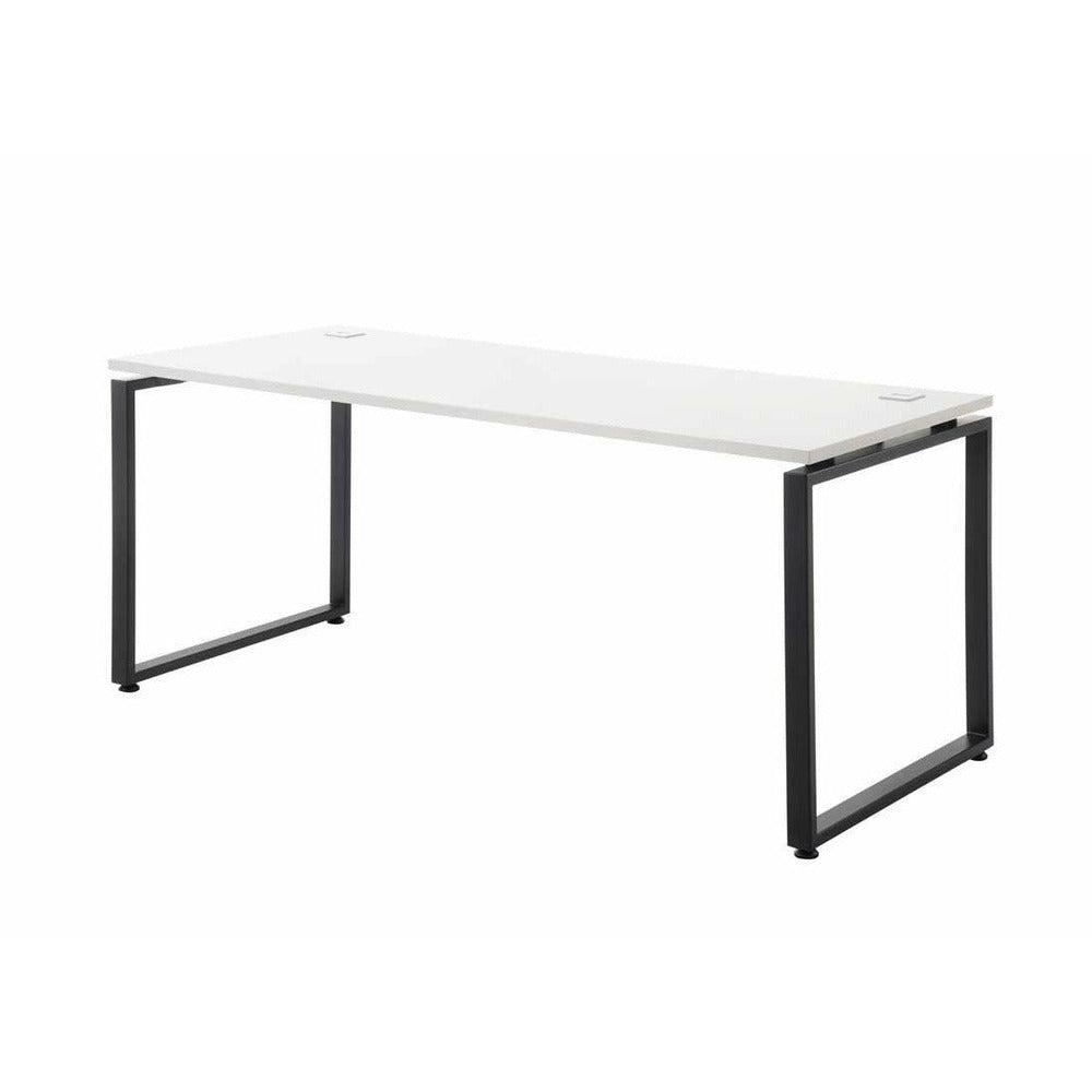 Ultimo Metal  Framed Desk Black Closed Leg